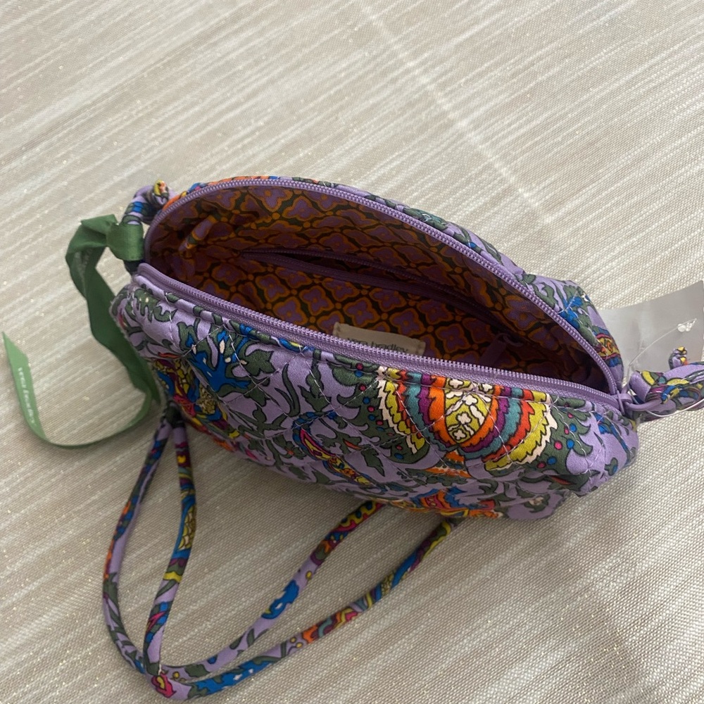 Vera Bradley Blake Crossbody Bag Minimalist Marrakesh Purple - Picture 6 of 12